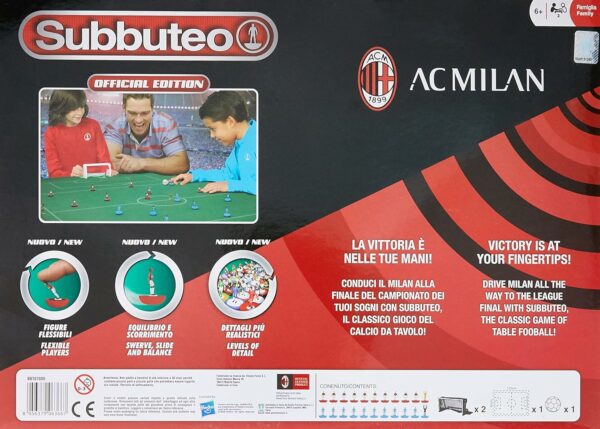 Subbuteo Playset Milan, Tappeto Gioco, 2 Porte, Pallone di Giochi Preziosi BBT07000