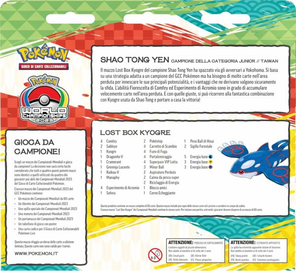 Pokémon Mazzo dei Campionati Mondiali 2023 del GCC Shao Tong Yen, edizione in italiano