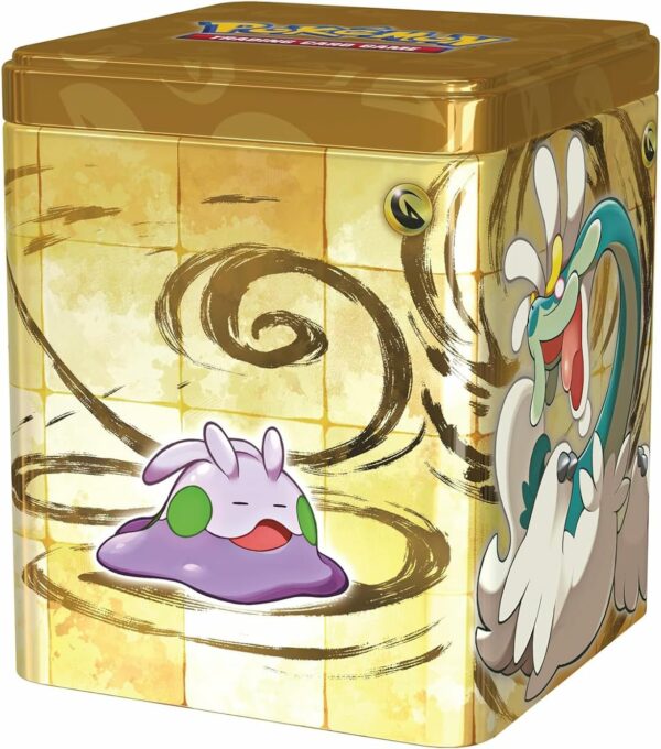 Pokémon Tin, Scatola da collezione impilabile in Metallo, originale, edizione in italiano 2024