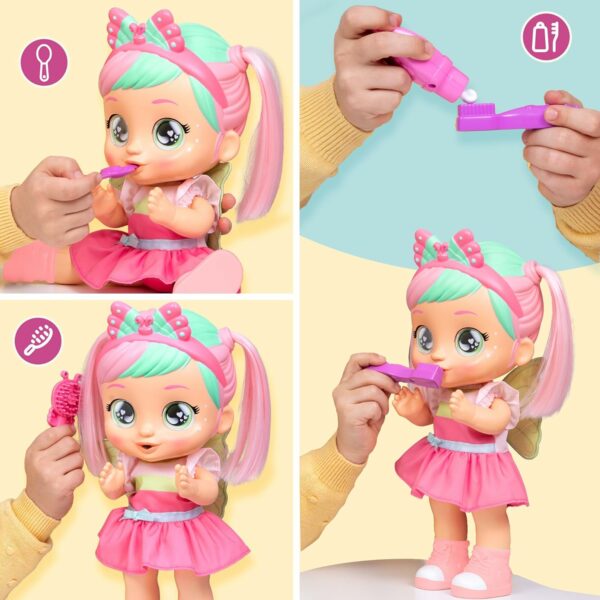 Cry Babies Bella Morning Routine, Bambola, Fa 3 Routine Interattive, Applaude e Balla e i suoi Occhi si Illuminano, IMC Toys 921481