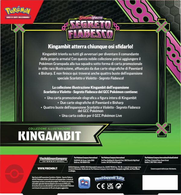 Pokémon Segreto Fiabesco Collezione Kingambit , originale, edizione in italiano 2024