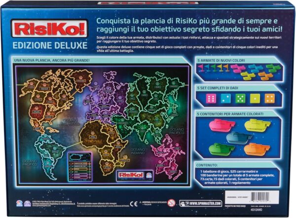 Editrice Giochi- Risiko Premium Edizione Deluxe, Gioco da Tavolo, Spin Master 6069968 - immagine 2