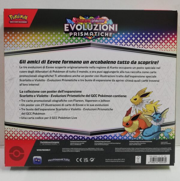 Pokemon Evoluzioni Prismatiche Collezione con Poster dell’espansione Scarlatto e Violetto in italiano - immagine 3