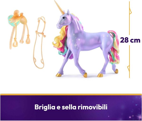 Unicorn Academy, Cavallo Unicorno Wildstar Interattivo 28 cm, Spin Master 6071157