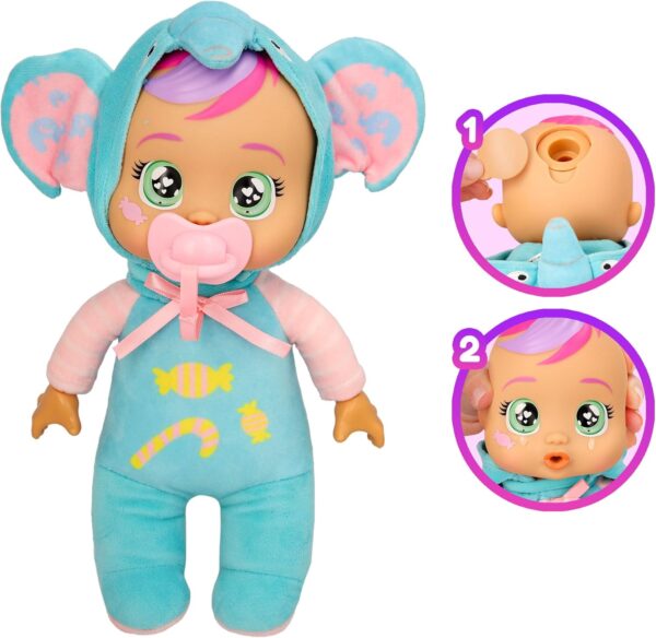 Cry Babies Tiny Cuddles Day Care Ellie 25 cm, Piange Lacrime Vere, IMC Toys 923430