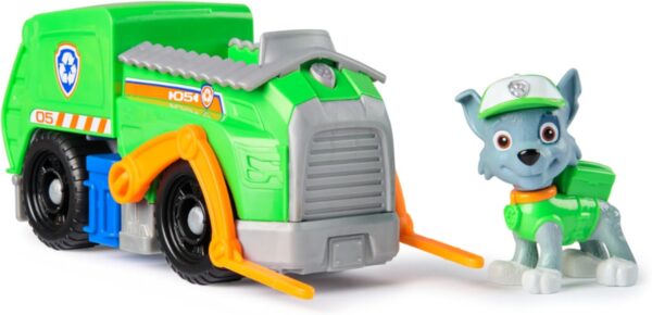 Paw Patrol Veicolo Camion per la Raccolta di Rifiuti di Rocky, Spin Master 6071213