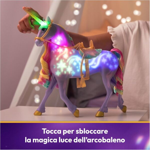 Unicorn Academy, Cavallo Unicorno Wildstar Interattivo 28 cm, Spin Master 6071157