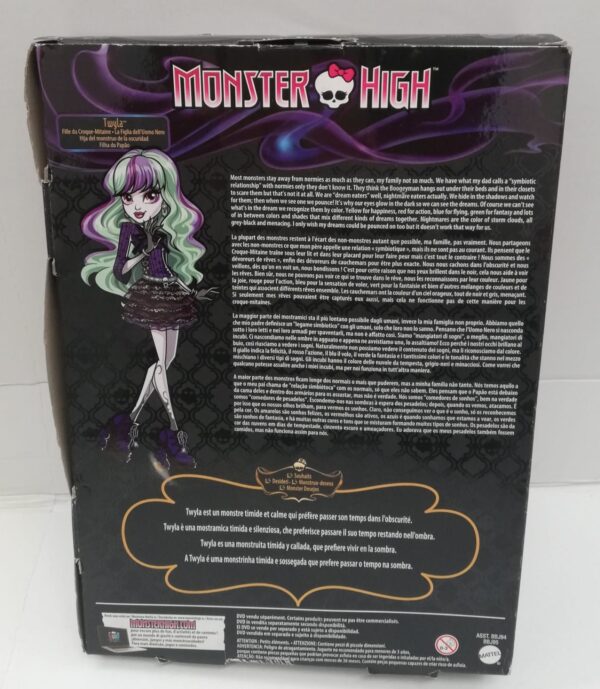 Monster High Twyla, figlia dell'Uomo Nero, Mattel BBJ94-BBJ95